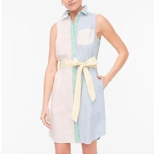 JCrew Women’s Rainbow Stripe Shirt Dress
